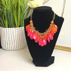 Coral and Pink Festive Necklace